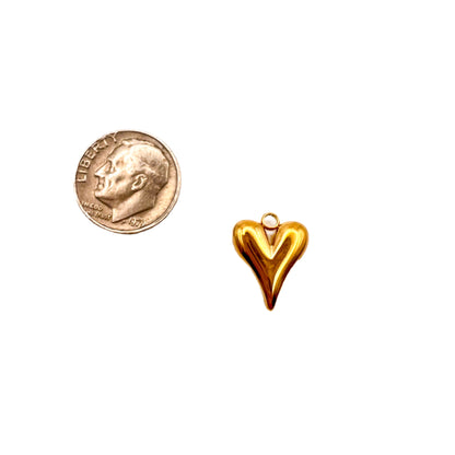 Gold Heart Charm