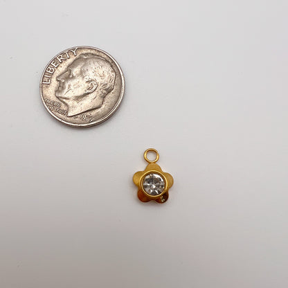 Little Gold Flower Charm