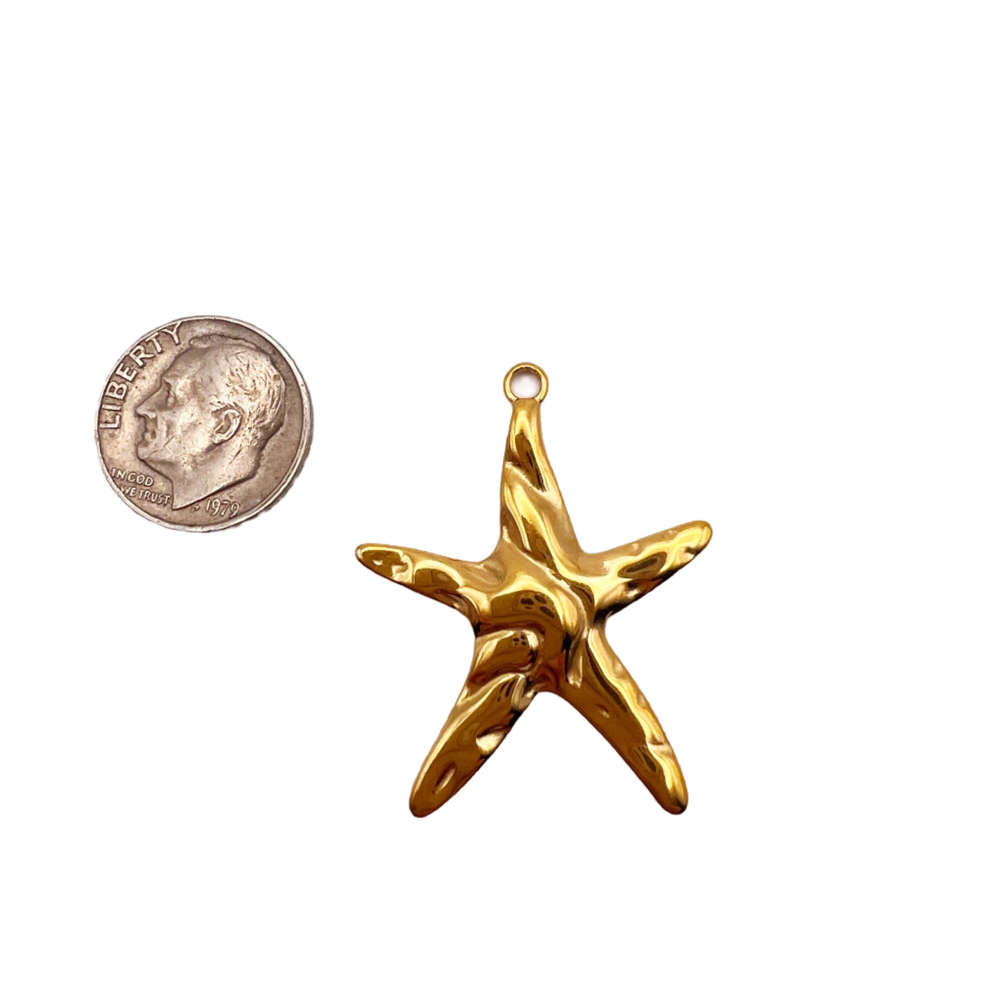 Gold Starfish Charm